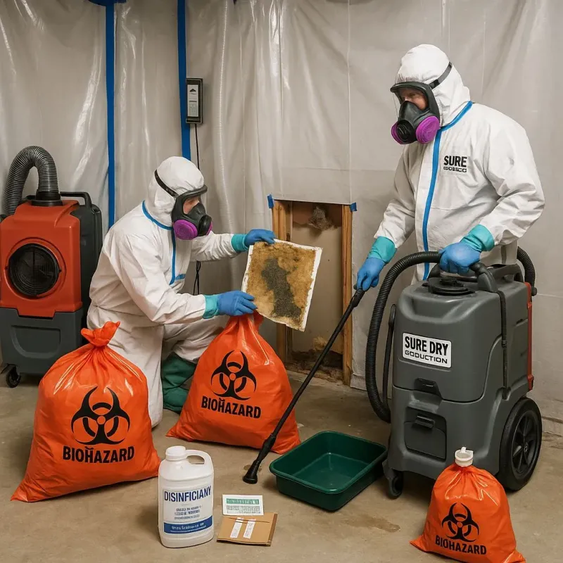 Contaminated Water Handling Protocols process in Homestead Meadows North, TX